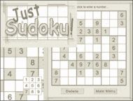 Just Sudoku screenshot